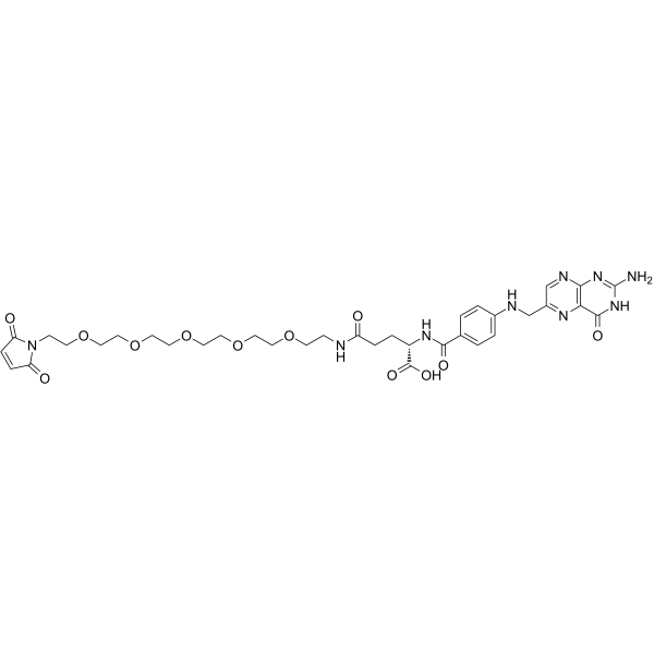 FA-PEG5-Mal Chemical Structure