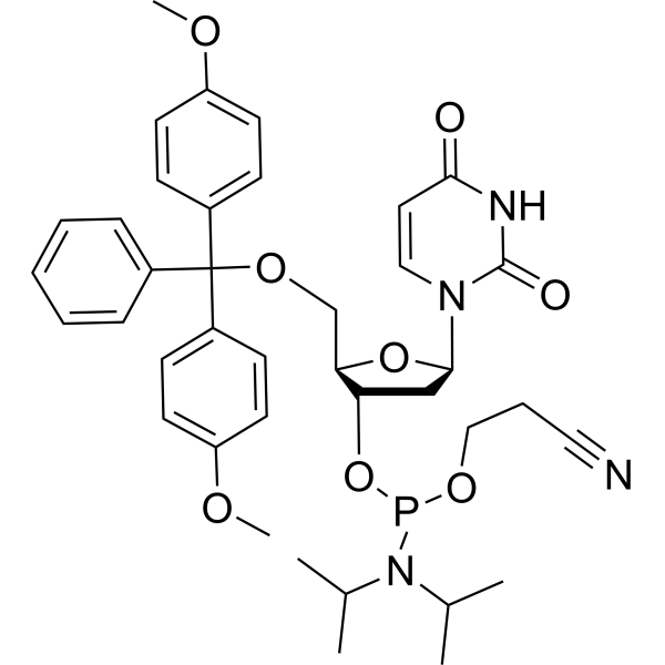 DMT-dU-CE Phosphoramidite Chemical Structure