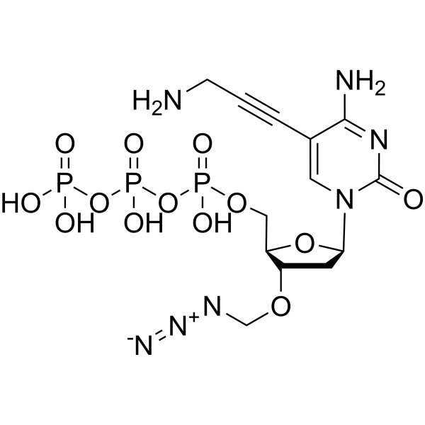 5-Propargylamino-3'-azidomethyl-dCTP Chemical Structure
