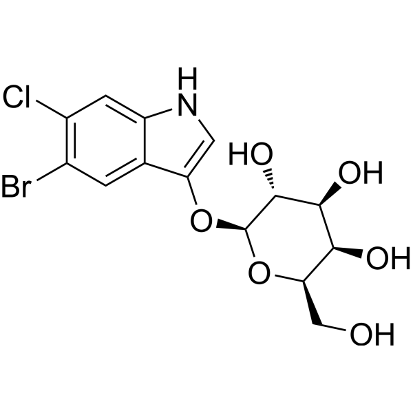 5-Bromo-6-chloro-3-indolyl β-D-Galactopyranoside contains ca. 10% Ethyl Acetate Chemical Structure