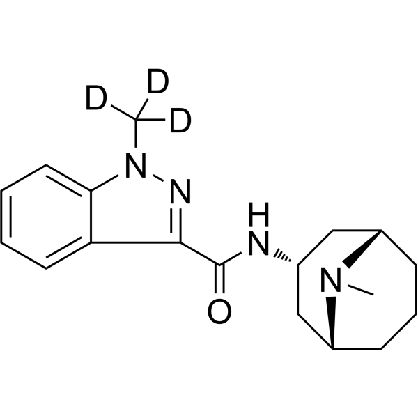 Granisetron-d<sub>3</sub> (1-methyl-d<sub>3</sub>) Chemical Structure