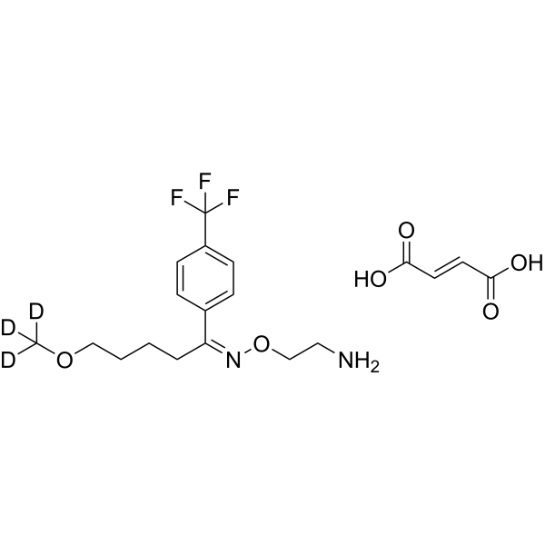 (E)-Fluvoxamine-d<sub>3</sub> maleate Chemical Structure