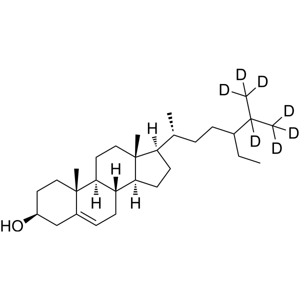 β-Sitosterol-d<sub>7</sub> (Mixture of Diastereomers) Chemical Structure