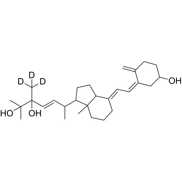 24,25-Dihydroxy Vitamin D2-d<sub>3</sub> Chemical Structure