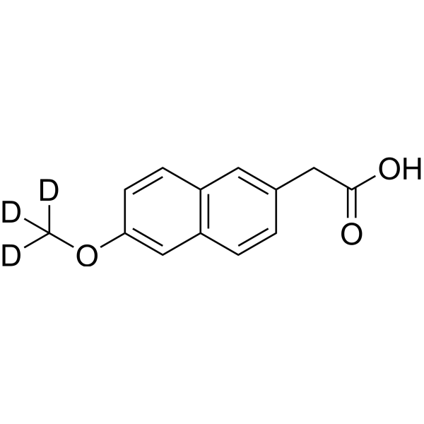 Desmethyl Naproxen-d<sub>3</sub> Chemical Structure
