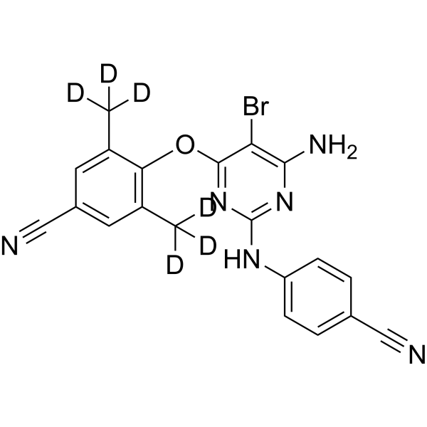 Etravirine-d<sub>8</sub> Chemical Structure