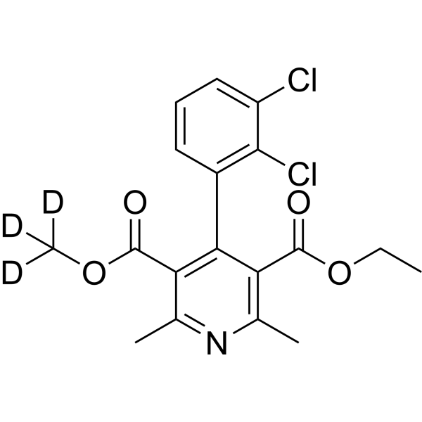 Dehydro Felodipine-d<sub>3</sub> Chemical Structure