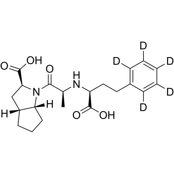 Ramiprilat-d<sub>5</sub> (Mixture of Diastereomers) Chemical Structure
