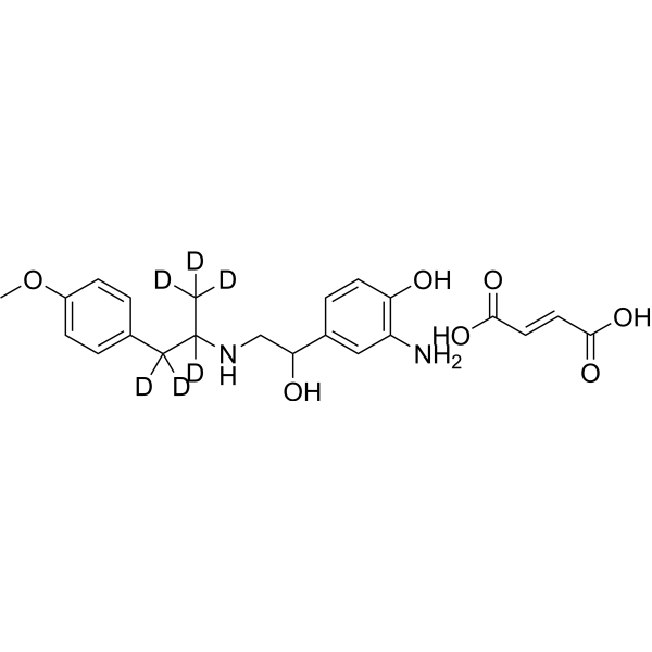 N-Deformyl <em>Formoterol</em>-d6 Fumarate (Mixture of Diastereomers)