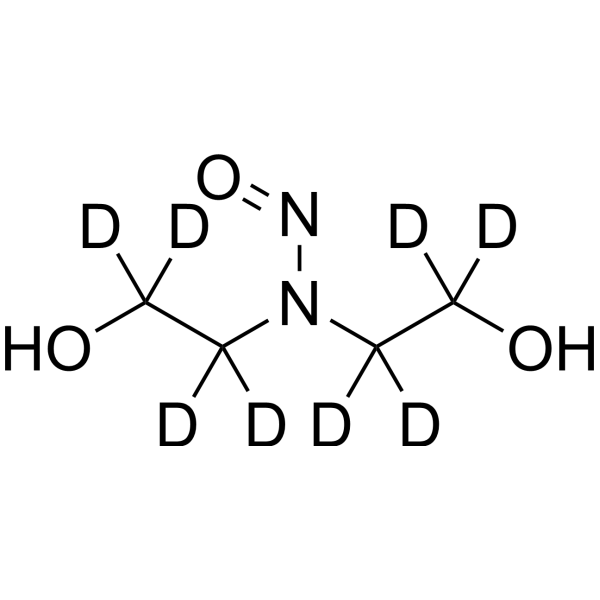 N-Nitrosodiethanolamine-d<sub>8</sub> Chemical Structure