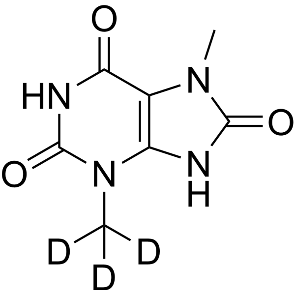 7-Methyl-3-methyluric acid-d<sub>3</sub> Chemical Structure