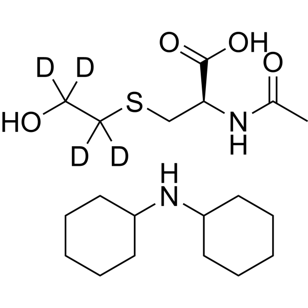 <em>N</em>-Acetyl-S-(2-hydroxyethyl)-<em>L</em>-cysteine-d4 dicyclohexylamine salt