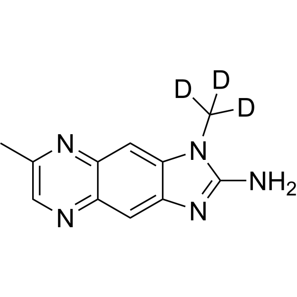 1,7-Dimethyl-1H-imidazo[4,5-g]quinoxalin-2-amine-d<sub>3</sub> Chemical Structure