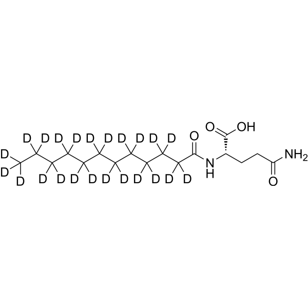 N2-Lauroyl-L-glutamine-d<sub>23</sub> Chemical Structure
