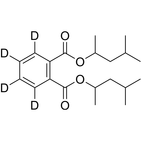 Bis(4-methyl-2-pentyl) phthalate-d<sub>4</sub> Chemical Structure
