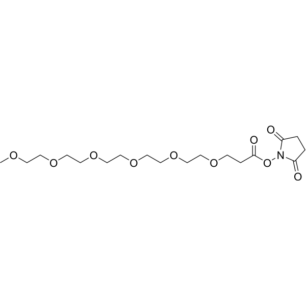 m-PEG6-NHS ester Chemical Structure