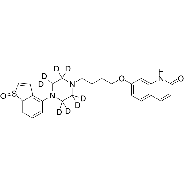 Brexpiprazole S-oxide-d<sub>8</sub> Chemical Structure