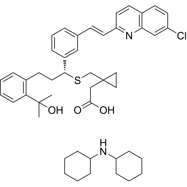 Montelukast dicyclohexylamine Chemical Structure