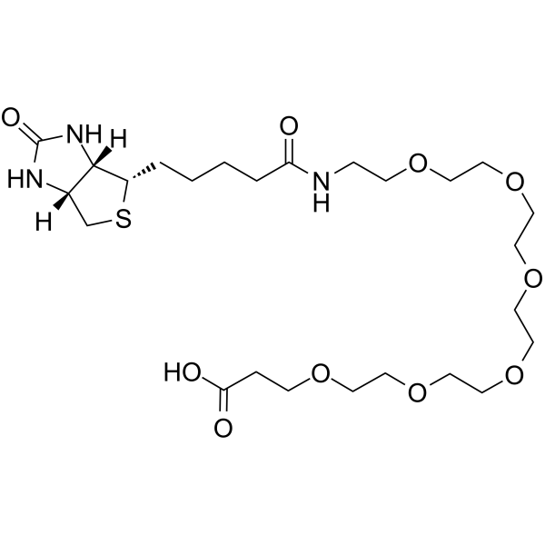 <em>Biotin</em>-PEG6-acid