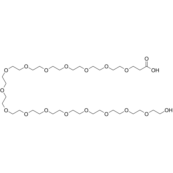 Hydroxy-PEG16-acid Chemical Structure