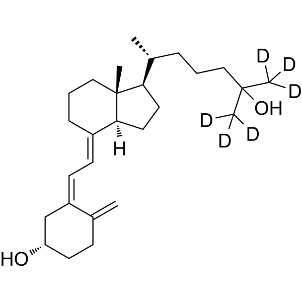 Calcifediol-d<sub>6</sub> Chemical Structure