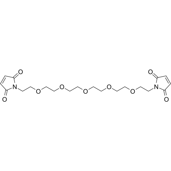 Mal-PEG5-mal Chemical Structure