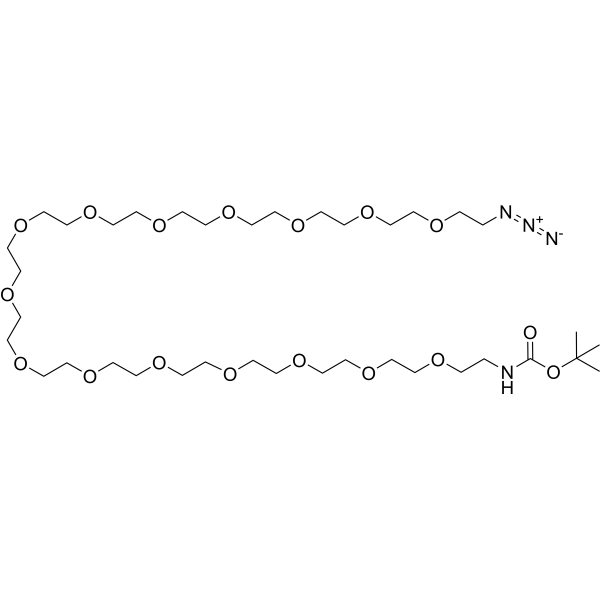 Boc-NH-PEG15-azide Chemical Structure