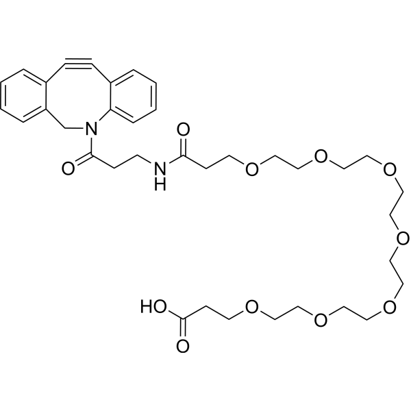 DBCO-NHCO-PEG7-acid Chemical Structure