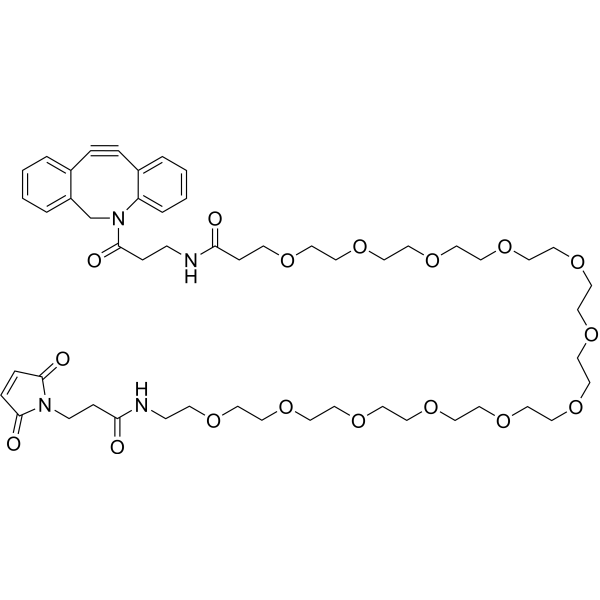 DBCO-NHCO-PEG12-maleimide Chemical Structure