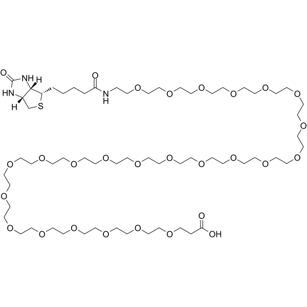 Biotin-PEG24-acid Chemical Structure