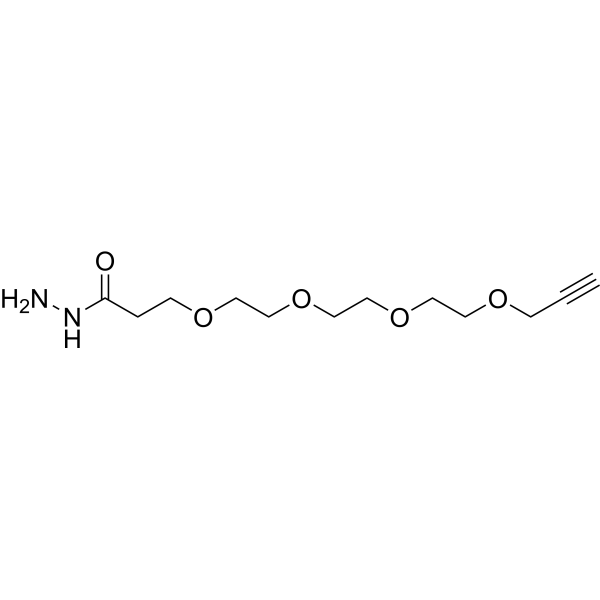 Propargyl-PEG4-hydrazide Chemical Structure