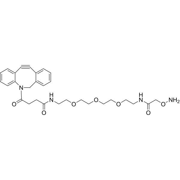 DBCO-PEG3-oxyamine Chemical Structure
