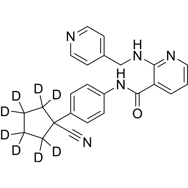 Apatinib-d<sub>8</sub> free base Chemical Structure