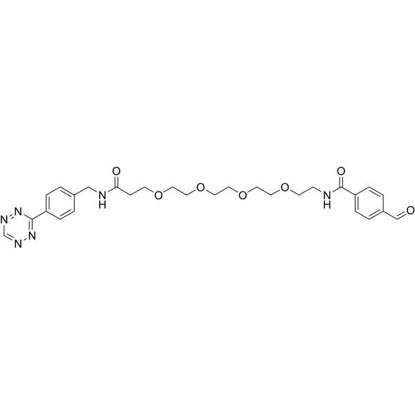Tetrazine-<em>Ph</em>-PEG4-<em>Ph</em>-aldehyde