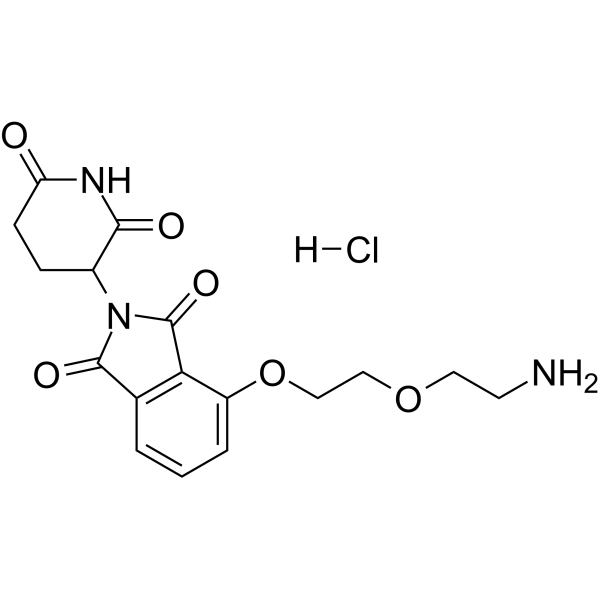 Thalidomide-PEG2-NH2 hydrochloride Chemical Structure