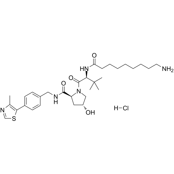 (S,R,S)-AHPC-C8-NH2 hydrochloride Chemical Structure
