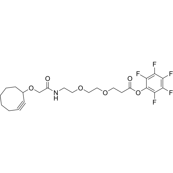 Cyclooctyne-O-amido-PEG2-PFP ester Chemical Structure
