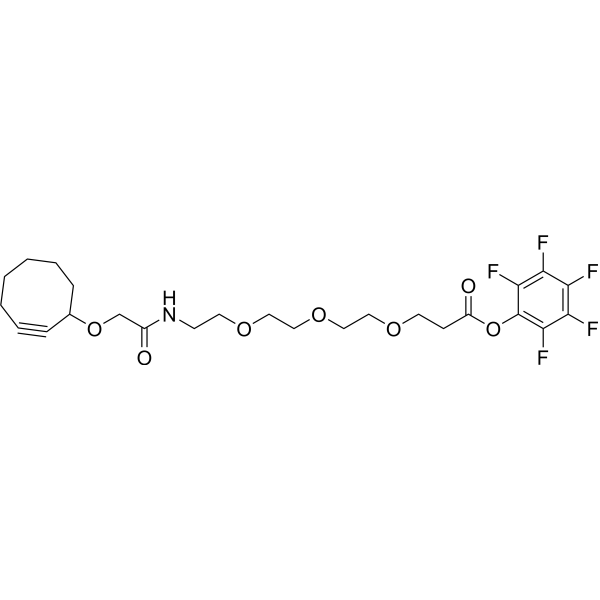 Cyclooctyne-O-amido-PEG3-PFP ester Chemical Structure