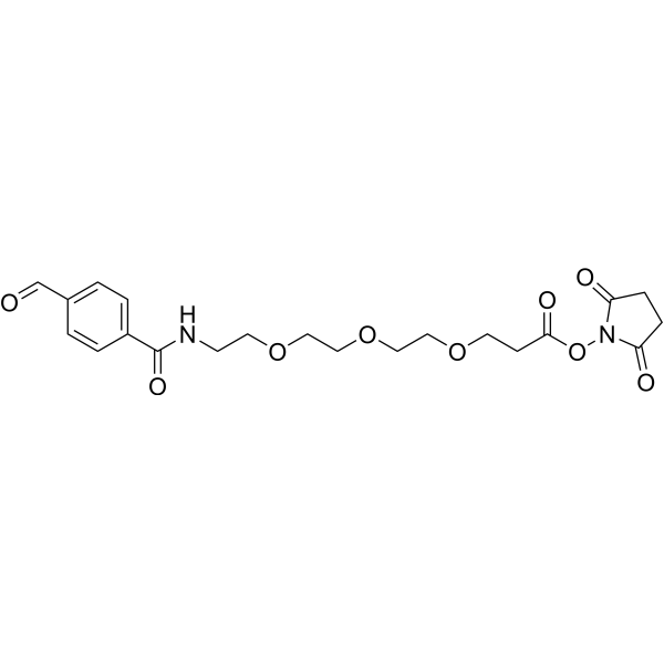 Ald-Ph-amido-PEG3-NHS ester Chemical Structure