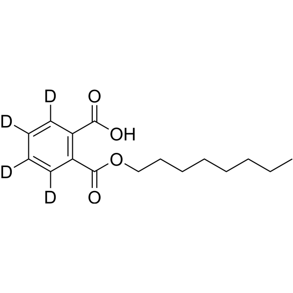 Monooctyl phthalate-d<sub>4</sub> Chemical Structure
