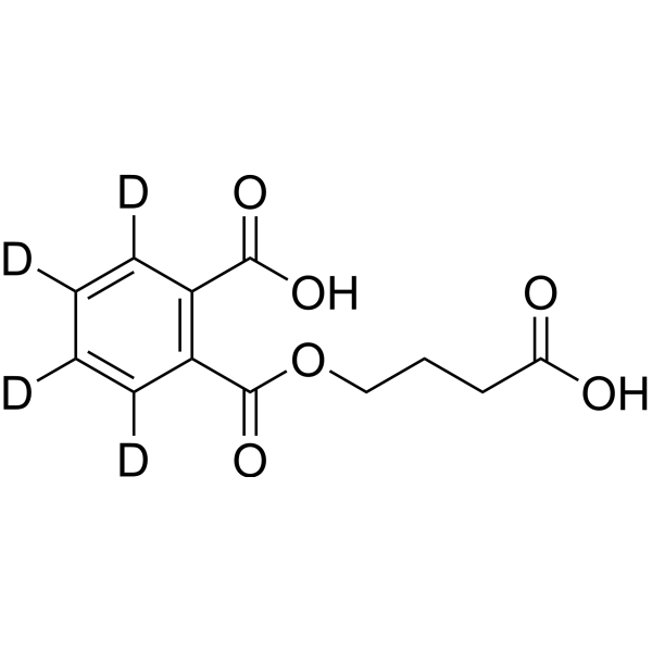 Mono(3-carboxypropyl) phthalate-d<sub>4</sub> Chemical Structure