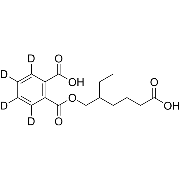 Mono(5-carboxy-<em>2</em>-ethylpentyl) phthalate-d4