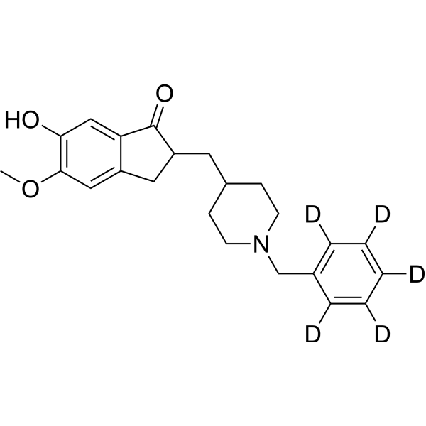 6-O-Desmethyl donepezil-d<sub>5</sub> Chemical Structure