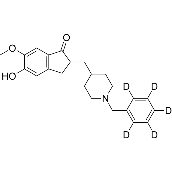 5-O-Desmethyl donepezil-d<sub>5</sub> Chemical Structure