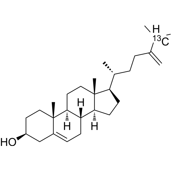 24-Methylenecholesterol-<sup>13</sup>C Chemical Structure
