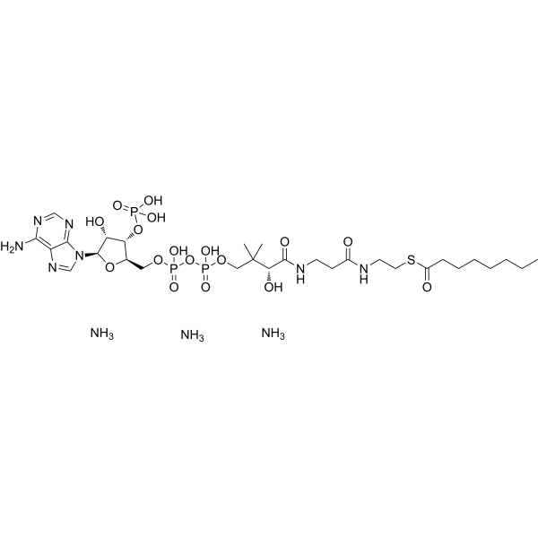 <em>Octanoyl</em> <em>coenzyme</em> <em>A</em> triammonium