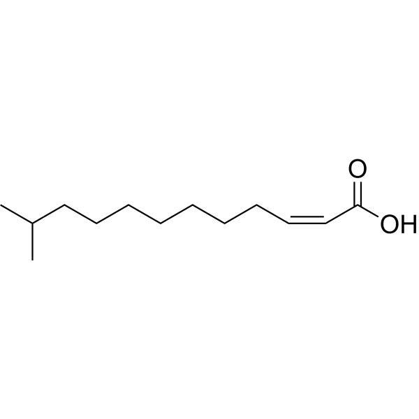 cis-11-Methyl-2-dodecenoic acid Chemical Structure