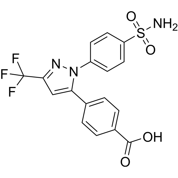 Celecoxib carboxylic acid Chemical Structure