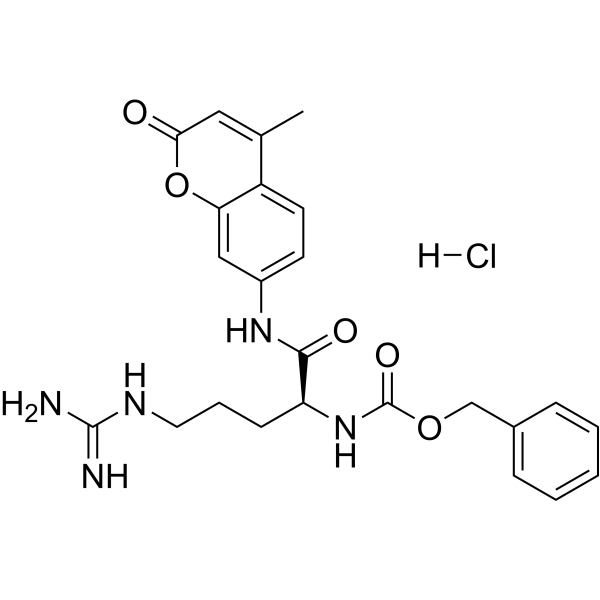 Z-Arg-AMC hydrochloride Chemical Structure