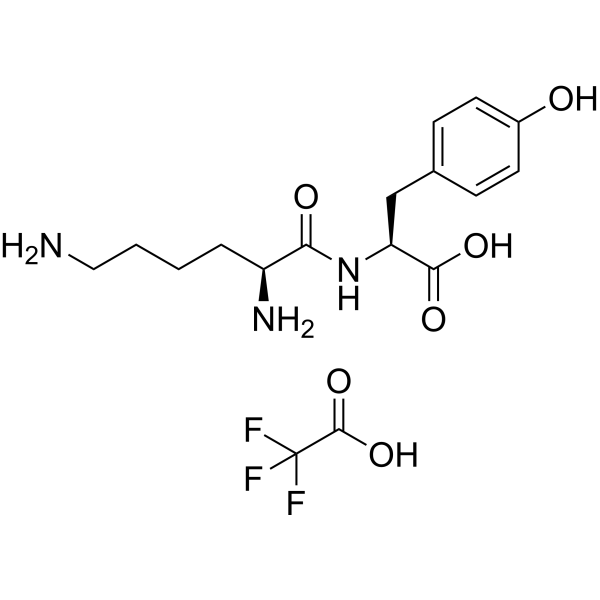 H-Lys-Tyr-OH TFA Chemical Structure